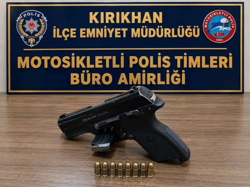 Hatay'da Gerçekleştirilen Asayiş Uygulamasında Ruhsatsız Silah Yakalandı