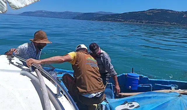 Eğirdir Gölü'nde su ürünleri denetimleri sürüyor