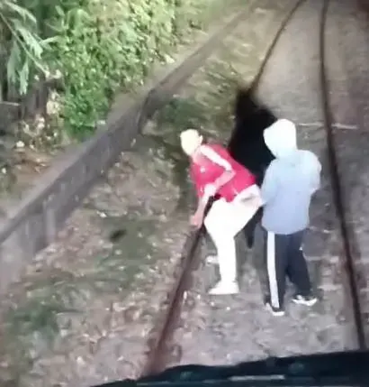 İzmir'de Trenin Önünü Kesen İki Kişi Makinist Kapıyı Açmayınca Taş Yağdırdı