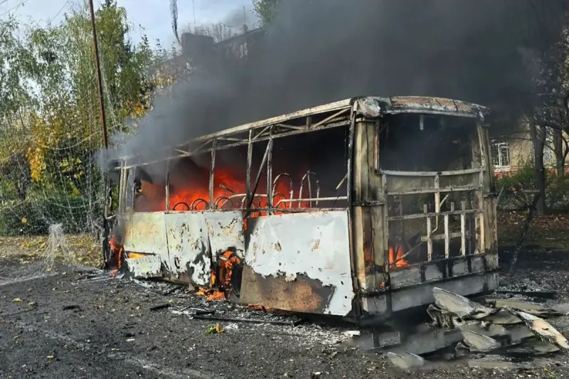 Rusya'nın Kramatorsk Saldırısında Otobüs Durağı Vuruldu: 12 Ölü