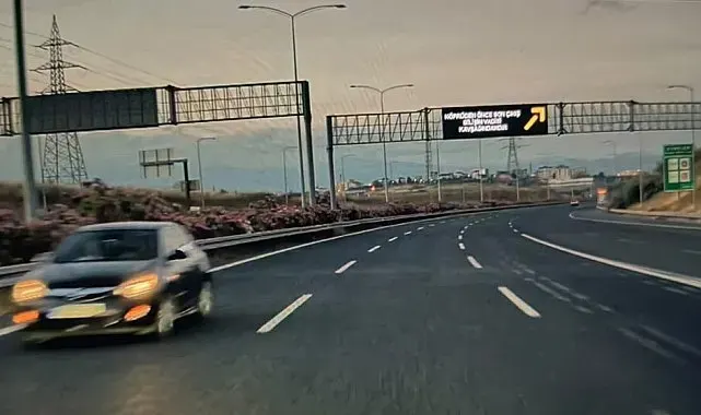 Osman Gazi Köprüsü'nde ters yönden gelen araç korku dolu anlar yaşattı