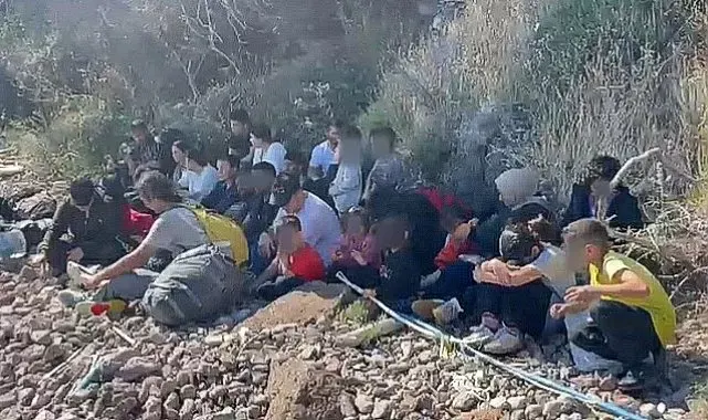 Ayvacık'ta 30 kaçak göçmen yakalandı