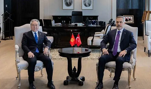 Bakan Fidan, Kırgızistanlı mevkidaşıyla bir araya geldi
