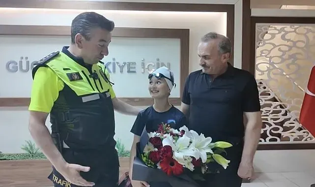 Şehit polisin emaneti Eylül Asel yüzmede gururlandırdı
