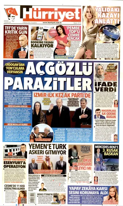 Hürriyet manşeti
