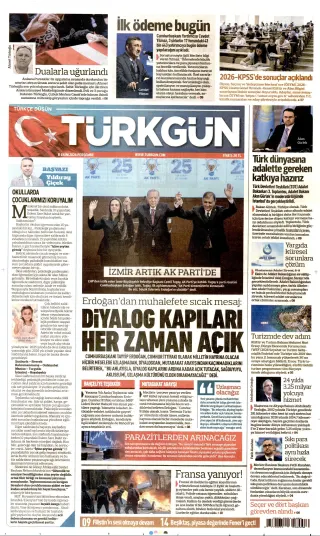 Türkgün manşeti