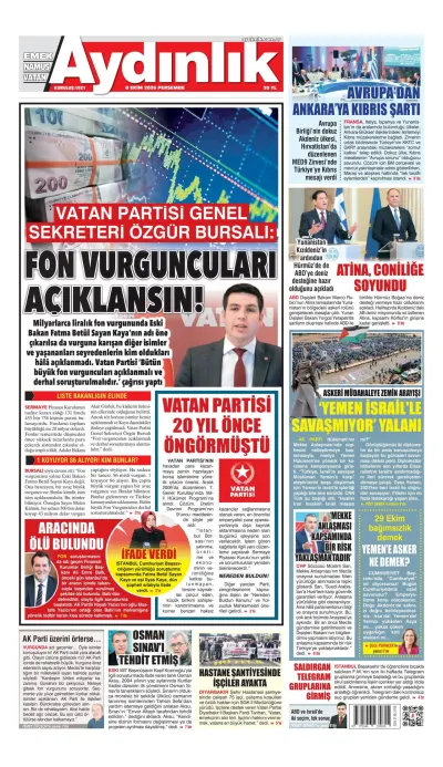 Aydınlık manşeti