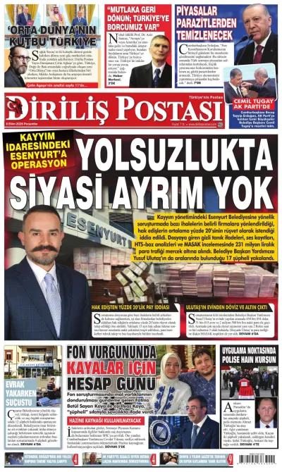 Diriliş Postası manşeti