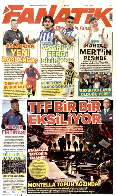 Fanatik manşeti