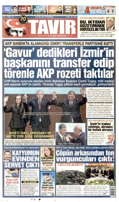 Tavır manşeti