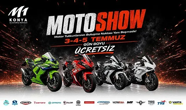 Motor tutkunları M1 Konya AVM'de buluşuyor