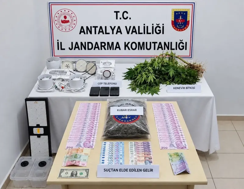 Antalya'da Evini Uyuşturucu İmalathanesine Çeviren Şüpheli Yakalandı