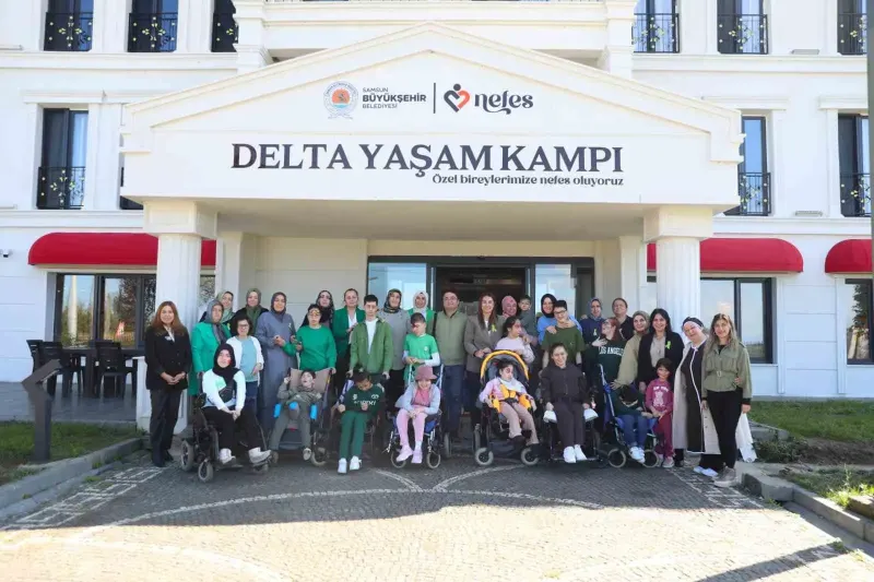 Samsun'da Delta Yaşam Kampı Engelli Bireylere ve Ailelerine Ücretsiz Tatil Sunuyor