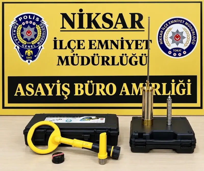 Tokat'ta Ormanlık Alanda Kaçak Define Arayan Üç Şüpheli Suçüstü Yakalandı