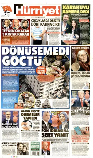 Hürriyet manşeti