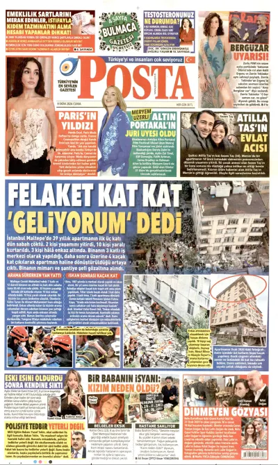 Posta manşeti