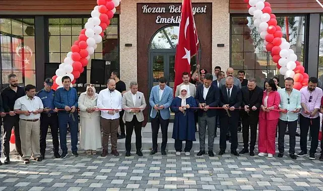 Kozan'da emeklilere özel sosyal tesis hizmete açıldı