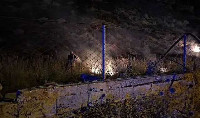 Samandağ'da makilik yangını