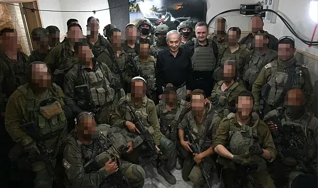 Netanyahu, Lübnan'ın güneyindeki İsrail askerleriyle bir araya geldi