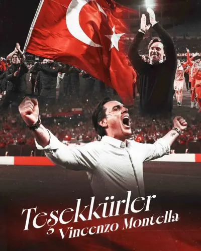Türkiye Futbol Federasyonu'ndan Vincenzo Montella İçin Teşekkür Mesajı