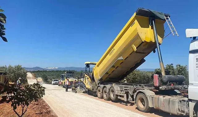 Aydın'da yol çalışmaları sürüyor