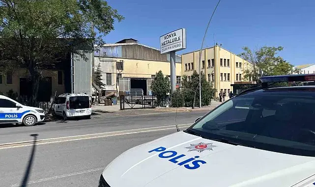 Konya'da metal fabrikasında patlama paniğe neden oldu