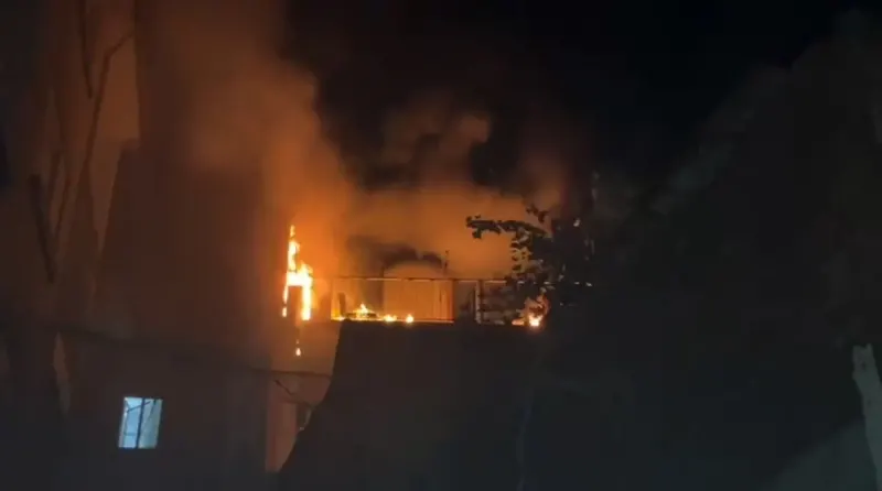 Bursa Mudanya’da Balkon Yangını Evin İçine Sıçramadan Söndürüldü