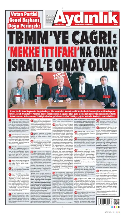 Aydınlık manşeti