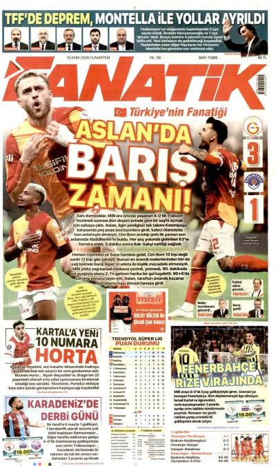 Fanatik manşeti