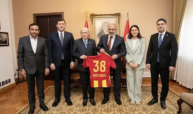 Kayserispor heyetinden MHP Genel Başkanı Bahçeli'ye ziyaret