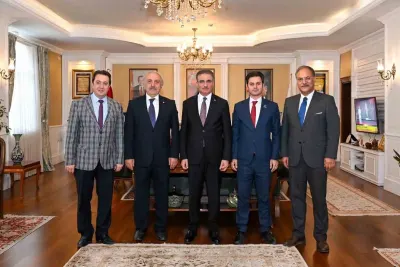 Erzurum Valisi Aydın Baruş’a Zengezur Koridoru Teşekkür Ziyareti