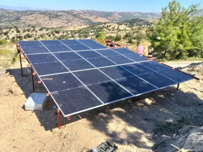 Aydın Yenipazar'da Sondaj Tesisine Güneş Enerjisi Sistemi Kuruldu