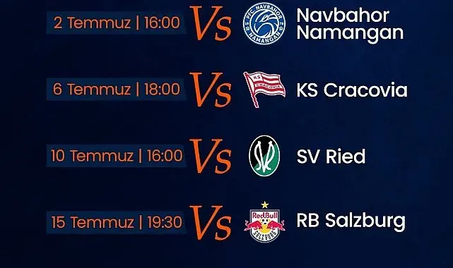 RAMS Başakşehir'in hazırlık maçları programı belli oldu
