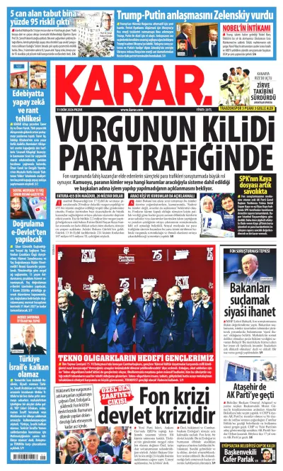 Karar manşeti