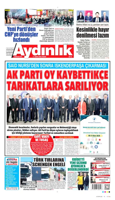 Aydınlık manşeti