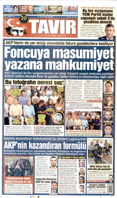 Tavır manşeti