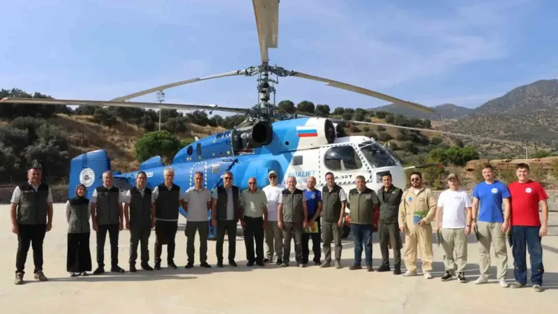 Muğla'da Orman Yangınlarıyla Mücadele Eden Hava Ekiplerine Teşekkür Belgesi