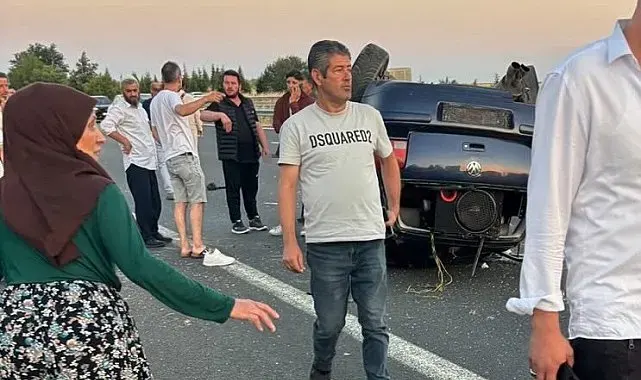 Lüleburgaz'da lastiği patlayan otomobil takla attı: 3 ölü, 1 yaralı