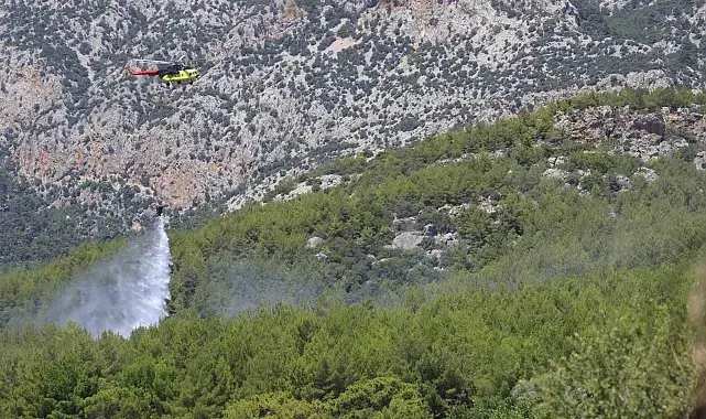 Antalya'da ormanlık alanda çıkan yangın büyümeden kontrol altına alındı