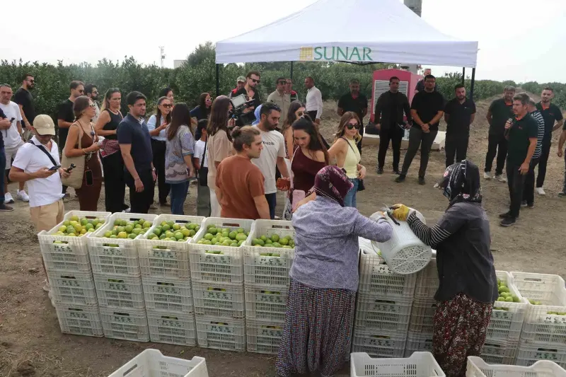 Sunar Yatırım Lezzet Festivali Kapsamında Hacı Nuri Çomu Çiftliği’nde Hasat Etkinliği Düzenledi
