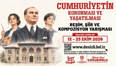 Denizli Büyükşehir Belediyesinden Cumhuriyetin 103üncü Yılına Özel Anlamlı Yarışma
