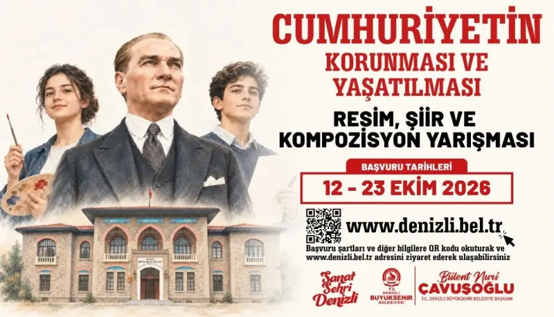 Denizli Büyükşehir Belediyesinden Cumhuriyetin 103üncü Yılına Özel Anlamlı Yarışma