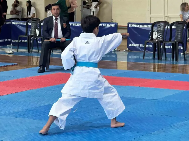 Gaziantep'te 9 İlden 600 Karateci Madalya İçin Tatamiye Çıktı