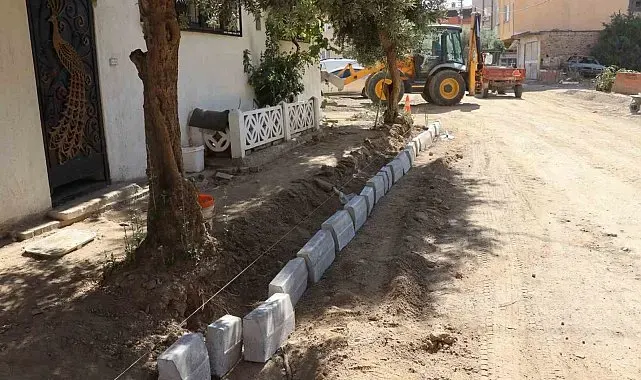 Nazilli Dumlupınar'da yol çalışması