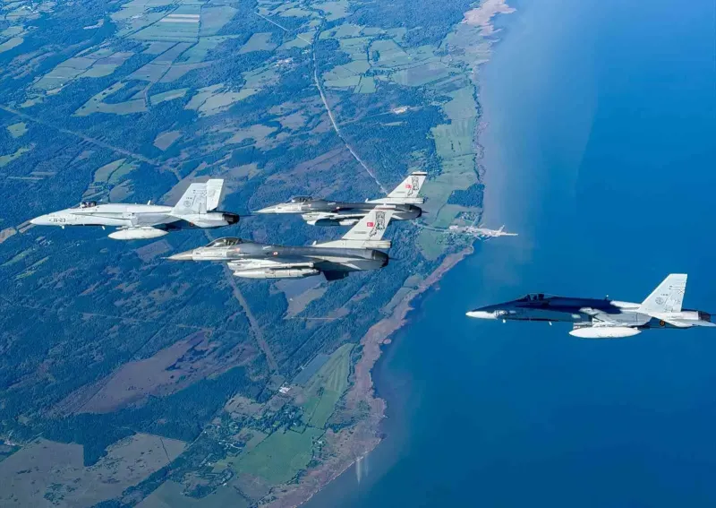 Estonya'dan Türkiye'ye Baltık Semalarını Koruyan F-16'lar İçin Teşekkür