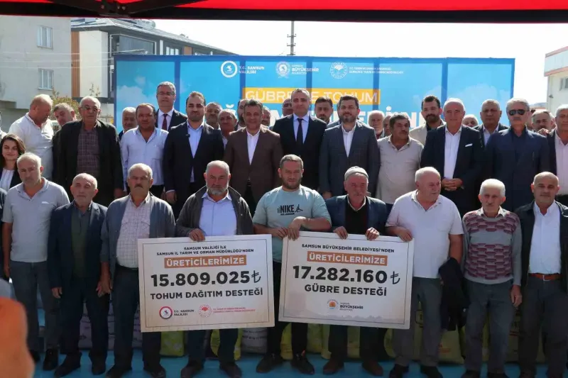 Samsun'da Çiftçilere Kapsamlı Tarım Desteği Başladı