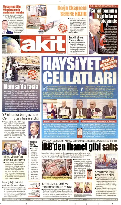 Yeni Akit manşeti