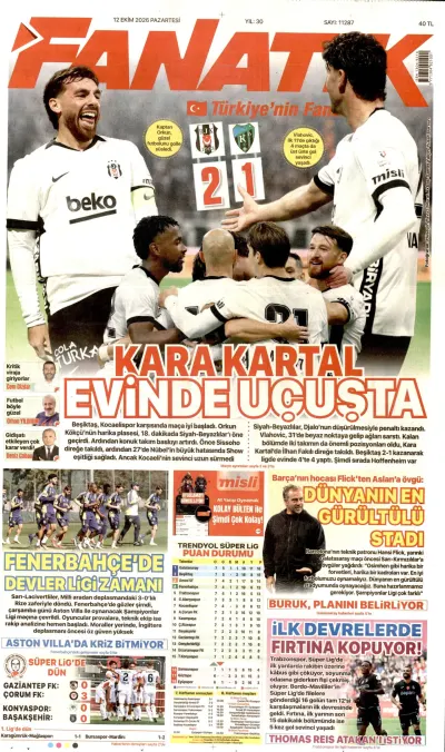 Fanatik manşeti