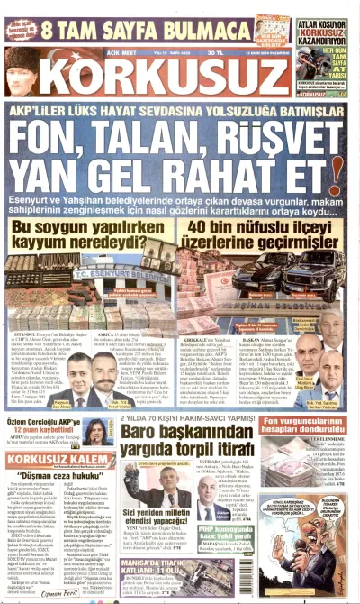 Korkusuz manşeti