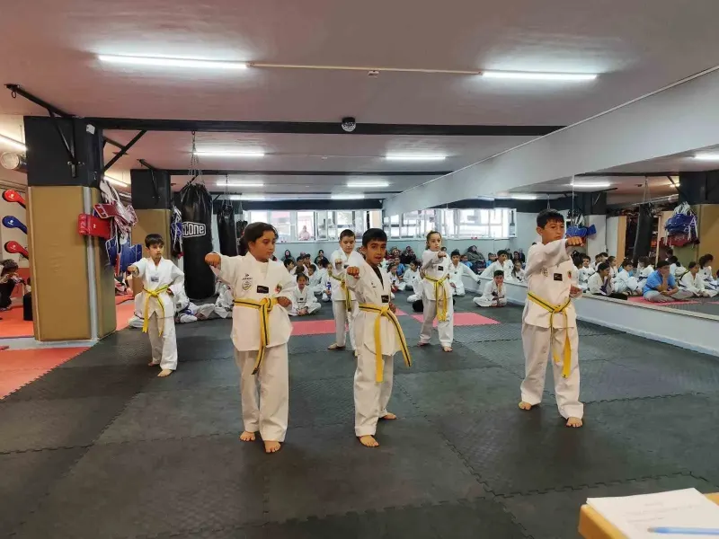 Develi ERVA Spor Okullarında Üçüncü Dönem Kuşak Sınavı Heyecanı